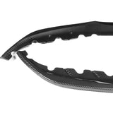 For 2017-2020 BMW 5-Series G30 M-Sport Carbon Look Front Bumper Body Spoiler Lip + 31"x4" Universal Carbon Style Side Skirt Rocker Splitters Diffuser Winglet Wind