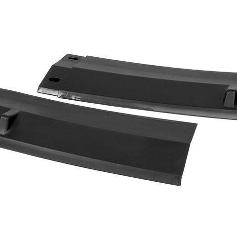 For 2017-2020 BMW 5-Series G30 M-Sport Matt Black Front Bumper Body Spoiler Lip + 59" x 4" Universal Black Side Skirt Extension Rocker Splitters Diffuser Lip