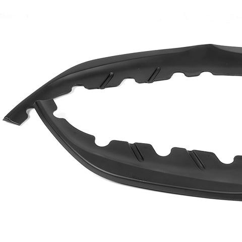 For 2017-2020 BMW 5-Series G30 M-Sport Matt Black Front Bumper Body Spoiler Lip + 59" x 4" Universal Black Side Skirt Extension Rocker Splitters Diffuser Lip