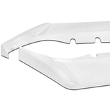 For 2016-2022 Chevy Camaro 1LE-Style Painted White Front Bumper Body Spoiler Lip + 31"x4" Universal Painted White Side Skirt Rocker Splitters Diffuser Winglet Wind  5pcs