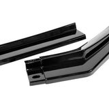For 2017-2019 Subaru Impreza ST-Style Painted Black Front Bumper Spoiler Lip + 86" x 4" Universal Painted Black Side Skirt Extension Rocker Splitters Lip 9pcs
