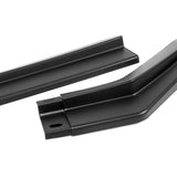 For 2017-2019 Subaru Impreza ST-Style Matt Black Front Bumper Spoiler Lip 3pcs + 86" x 4" Universal Black Side Skirt Extension Rocker Splitters Diffuser Lip 9pcs