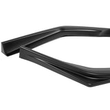 For 2017-2019 Subaru Impreza ST-Style Matt Black Front Bumper Spoiler Lip 3pcs + 86" x 4" Universal Black Side Skirt Extension Rocker Splitters Diffuser Lip 9pcs