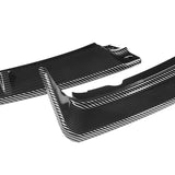For 2012-2014 Ford Focus ST MK3 GT-Style Carbon Look Front Bumper Spoiler Lip + 86" x 4" Universal Carbon Look Side Skirt Extension Rocker Splitters Lip 9pcs