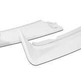 For 2012-2014 Ford Focus ST MK3 GT-Style Painted White Front Bumper Spoiler Lip + 86" x 4" Universal Painted White Side Skirt Extension Rocker Splitters Lip 9pcs