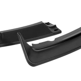 For 2012-2014 Ford Focus ST MK3 GT-Style Matt Black Front Bumper Spoiler Lip + 86" x 4" Universal Black Side Skirt Extension Rocker Splitters Diffuser Lip 9pcs
