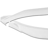 For 2020-2022 Audi A5 S5 S-Line Painted White Front Bumper Spoiler Splitter Lip + 86" x 4" Universal Painted White Side Skirt Extension Rocker Splitters Lip 9pcs