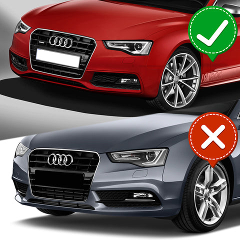 For 2013-2016 Audi A5/S5 S-Line Painted White Front Bumper Spoiler Splitter Lip + 86" x 4" Universal Painted White Side Skirt Extension Rocker Splitters Lip 9pcs