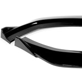 For 2020-2022 Audi A4 S4 B10 S-Line Painted Black Front Bumper Body Spoiler Lip + 86" x 4" Universal Painted Black Side Skirt Extension Rocker Splitters Lip 9pcs