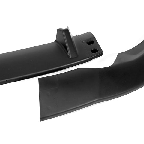 For 2020-2022 Audi A4 S4 B10 S-Line Matt Black Front Bumper Spoiler Splitter Lip + 86" x 4" Universal Black Side Skirt Extension Rocker Splitters Diffuser Lip  9pcs