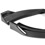 For 2013-2020 Nissan 370Z GT-Style Carbon Painted Front Bumper Body Spoiler Lip + 31"x4" Universal Carbon Style Side Skirt Rocker Splitters Diffuser Winglet Wind  5pcs