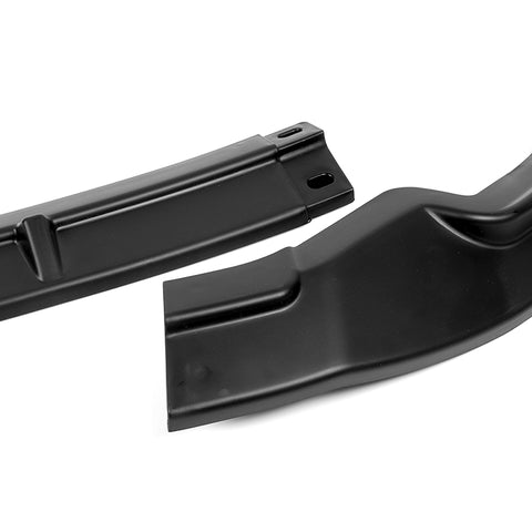 For 2013-2020 Nissan 370Z GT-Style Carbon Painted Front Bumper Body Spoiler Lip + 59" x 4" Universal Carbon Look Side Skirt Extension Rocker Splitters Lip 9pcs