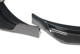 For 2019-2021 Chevrolet Malibu Carbon Style Front Bumper Body Kit Spoiler Lip 3pcs + For 2016-2024 Chevy Malibu W-Power Carbon Painted V-Style Trunk Lid Spoiler Wing