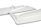 For 2019-2021 Chevrolet Malibu Painted White Front Bumper Body Kit Spoiler Lip  3pcs + For 2016-2024 Chevy Malibu W-Power Pearl White V-Style Trunk Lid Spoiler Wing