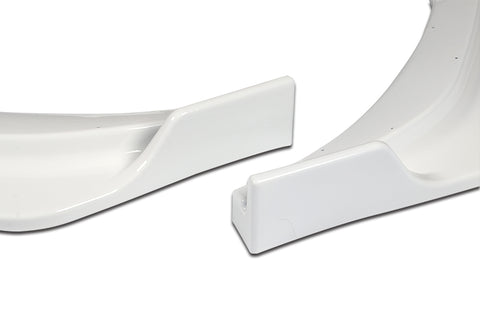 For 2019-2021 Chevrolet Malibu Painted White Front Bumper Body Kit Spoiler Lip  3pcs + For 2016-2024 Chevy Malibu W-Power Pearl White V-Style Trunk Lid Spoiler Wing