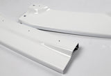 For 2016-2018 Chevy Camaro Painted White ZL1 Style Front Bumper Body Kit Lip 3pcs + For 16-20 Chevy Camaro Factory Sty 3-Piece Painted White ABS Rear Trunk Spoiler
