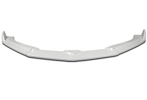 For 2016-2018 Chevy Camaro Painted White ZL1 Style Front Bumper Body Kit Lip 3pcs + For 16-20 Chevy Camaro Factory Sty 3-Piece Painted White ABS Rear Trunk Spoiler