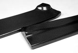 For 2016-2018 Chevy Camaro Real Carbon Fiber ZL1 Style Front Bumper Body Kit Lip 3pcs + For 2016-2018 Chevy Camaro Coupe Real Carbon Fiber Rear Window Roof Spoiler Wing