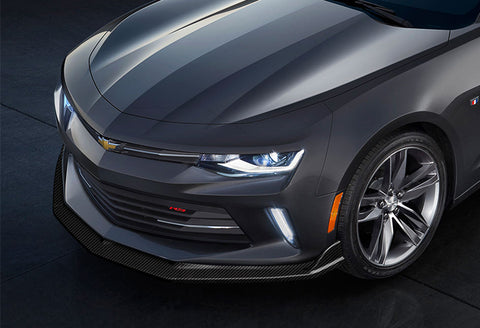 For 2016-2018 Chevy Camaro Real Carbon Fiber ZL1 Style Front Bumper Body Kit Lip 3pcs + For 2016-2018 Chevy Camaro Coupe Real Carbon Fiber Rear Window Roof Spoiler Wing