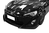 For 2013-2016 Scion FR-S/Toyota 86 CS-Style Painted Black Front Bumper Lip 3pcs + For 2013-2020 Scion FR-S/Subaru BRZ Smoke Acrylic Rear Window Roof Visor Spoiler