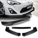 For 2013-2016 Scion FR-S/Toyota 86 Real Carbon Fiber Front Bumper Body Kit Lip 3pcs + For 2013-2020 Subaru BRZ Scion FRS FR-S Carbon Fiber Rear Trunk Spoiler Lid Wing