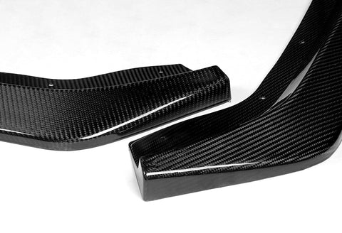 For 2013-2016 Scion FR-S/Toyota 86 Real Carbon Fiber Front Bumper Body Kit Lip 3pcs + For 2013-2020 Subaru BRZ Scion FRS FR-S Carbon Fiber Rear Trunk Spoiler Lid Wing