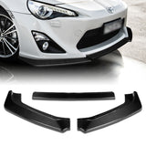 For 2013-2016 Scion FR-S/Toyota 86 Real Carbon Fiber Front Bumper Body Kit Lip 3pcs + For 2013-2020 Subaru BRZ Scion FRS FR-S Carbon Fiber Rear Trunk Spoiler Lid Wing