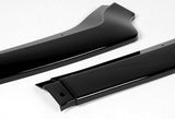 For 2018-2023 Ford Mustang Painted Black GT-Style Front Bumper Body Kit Lip 3pcs + For 2015-2023 Ford Mustang Coupe Shark Fin Matt Black Vortex Rear Roof Spoiler