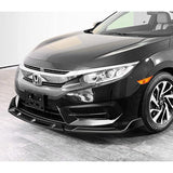 Universal Painted Black Configurable of up 3-Different Style Front Bumper Lip  4pieces