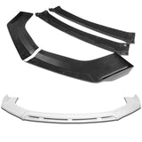 Universal Painted White Configurable of up 3-Different Style Front Bumper Lip  4pcs