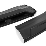 Universal  Matt Black Configurable of up 3-Different Style Front Bumper Lip Spoiler  4 pieces