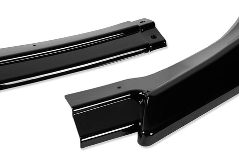 For 2013-2016 Hyundai Genesis Coupe Painted Black KS-Style Front Bumper Body Lip 3pcs + For 2010-2016 Hyundai Genesis Coupe W-Power Pearl Black Rear Roof Visor Spoiler