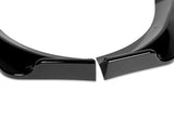 For 2013-2016 Hyundai Genesis Coupe Painted Black KS-Style Front Bumper Body Lip 3pcs + For 2010-2016 Hyundai Genesis Coupe W-Power Pearl Black Rear Roof Visor Spoiler