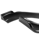 For 2013-2016 Hyundai Genesis Coupe Carbon Look KS-Style Front Bumper Body Lip 3pcs + For 2010-2016 Hyundai Genesis Coupe W-Power Carbon Look Rear Roof Visor Spoiler