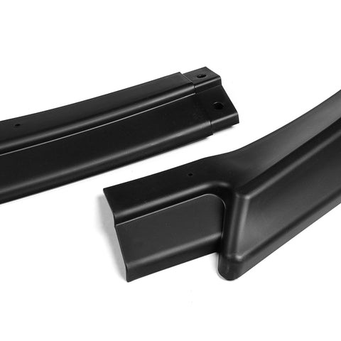 For 2013-2016 Hyundai Genesis Coupe Matt Black KS-Style Front Bumper Spoiler Lip 3pcs + For 2010-2016 Hyundai Genesis Coupe W-Power Matt Black Rear Roof Visor Spoiler