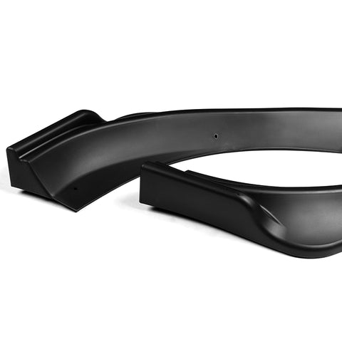 For 2013-2016 Hyundai Genesis Coupe Matt Black KS-Style Front Bumper Spoiler Lip 3pcs + For 2010-2016 Hyundai Genesis Coupe W-Power Matt Black Rear Roof Visor Spoiler