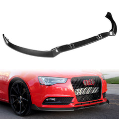 For 2013-2016 Audi A5/S5 Carbon Look Front Bumper Body Kit Spoiler Splitter Lip  3pcs
