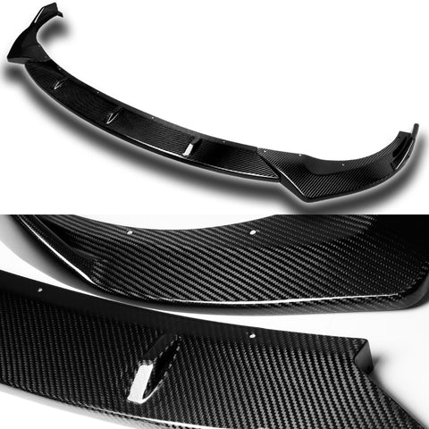 For 2013-2017 Hyundai Veloster Turbo Carbon Fiber Front Bumper Body Spoiler Lip 3pcs + For 2013-2017 Hyundai Veloster Turbo Carbon Fiber Rear Roof Lid Spoiler Wing