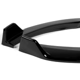For 2011-2014 Hyundai Sonata STP-Style Painted Black Front Bumper Spoiler Lip  3pcs + For 2011-2014 Hyundai Sonata W-Power Pearl Black V-Style Trunk Lid Spoiler Wing