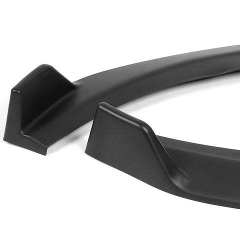 For 2011-2014 Hyundai Sonata STP-Style Matt Black Front Bumper Body Spoiler Lip 3pcs + For 2011-2014 Hyundai Sonata W-Power Unpainted Black V-Style Trunk Spoiler Wing