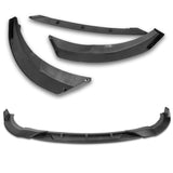 For 2011-2014 Hyundai Sonata STP-Style Matt Black Front Bumper Body Spoiler Lip 3pcs + For 2011-2014 Hyundai Sonata W-Power Unpainted Black V-Style Trunk Spoiler Wing