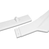 For 2017-2021 Alfa Romeo Giulia Painted White Front Bumper Body Kit Spoiler Lip 3pcs + For 2017-2023 Alfa Romeo Giulia W-Power Pearl White V-Style Trunk Spoiler Wing +