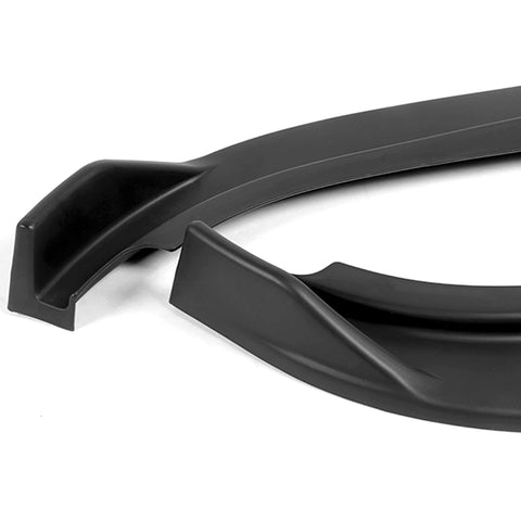 For 2017-2021 Alfa Romeo Giulia Matt Black Front Bumper Body Kit Spoiler Lip 3pcs + For 2017-2023 Alfa Romeo Giulia W-Power Primer Black V-Style Trunk Spoiler Wing + For 2017-2023 Alfa Romeo Giulia W-Power ABS Black Rear Roof Visor Spoiler Wing
