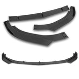 For 2017-2021 Alfa Romeo Giulia Matt Black Front Bumper Body Kit Spoiler Lip 3pcs + For 2017-2023 Alfa Romeo Giulia W-Power Primer Black V-Style Trunk Spoiler Wing + For 2017-2023 Alfa Romeo Giulia W-Power ABS Black Rear Roof Visor Spoiler Wing