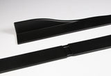 For 2021-2024 Kia Optima K5 Matt Black Front Bumper Body Splitter Spoiler Lip + 86" x 4" Universal Black Side Skirt Extension Rocker Splitters Diffuser Lip 9pcs
