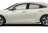 For 2021-2024 Kia Optima K5 Matt Black Front Bumper Body Splitter Spoiler Lip + 86" x 4" Universal Black Side Skirt Extension Rocker Splitters Diffuser Lip 9pcs