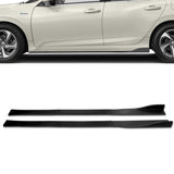 For 2012-2014 Ford Focus ST MK3 GT-Style Matt Black Front Bumper Spoiler Lip + 86" x 4" Universal Black Side Skirt Extension Rocker Splitters Diffuser Lip 9pcs