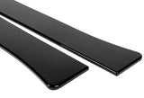 For 2013-2016 Audi A4 Quattro S4 Painted Black Front Bumper Splitter Spoiler Lip + 59" x 4" Universal Painted Black Side Skirt Extension Rocker Splitters Lip 9pcs