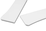 For 2013-2020 Nissan 370Z GT-Style Painted White Front Bumper Body Spoiler Lip + 86" x 4" Universal Painted White Side Skirt Extension Rocker Splitters Lip 9pcs