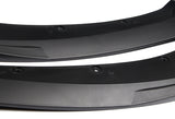 For 2015-2017 Ford Mustang Unpainted BLK Front Bumper Body Kit Spoiler Lip 3PCS  +For 2015-2023 Ford Mustang Coupe Shark Fin Matt Black Vortex Rear Roof Spoiler